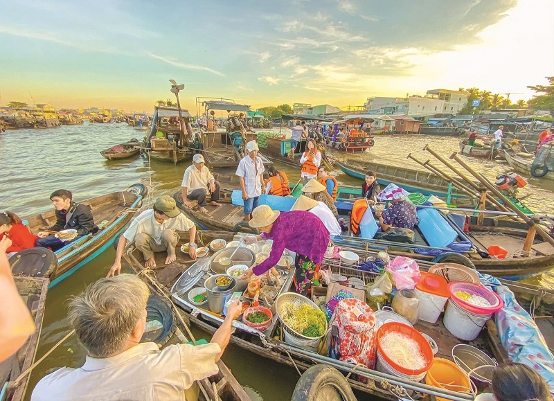 SÀI GÒN – CHỢ NỔI CÁI BÈ  -  CHÂU ĐỐC – MIẾU BÀ – RỪNG TRÀ SƯ - SÀI GÒN